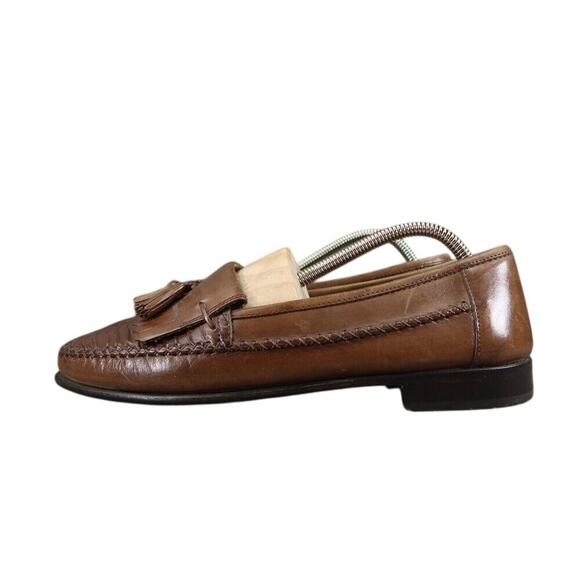 Giorgio Brutini Shoes Mens 9 Loafers Tassel Le Glove Slip On Leather Classic Moc main image 4